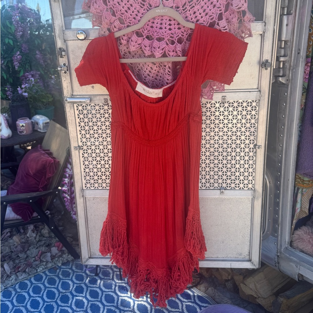 Jen's Pirate Booty Salem Dress in Flame Red